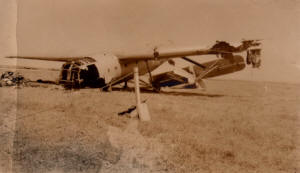 The first serious accident within the squadron caused by a pilot overshooting the runway (12/03/47).